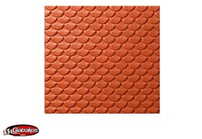 Noch Scalloped Tile, Red (55235)