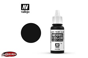 Acrylic Color Glossy Black - Vallejo (70861)