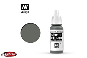 Acrylic Color Gunmetal Grey - Vallejo (70863)