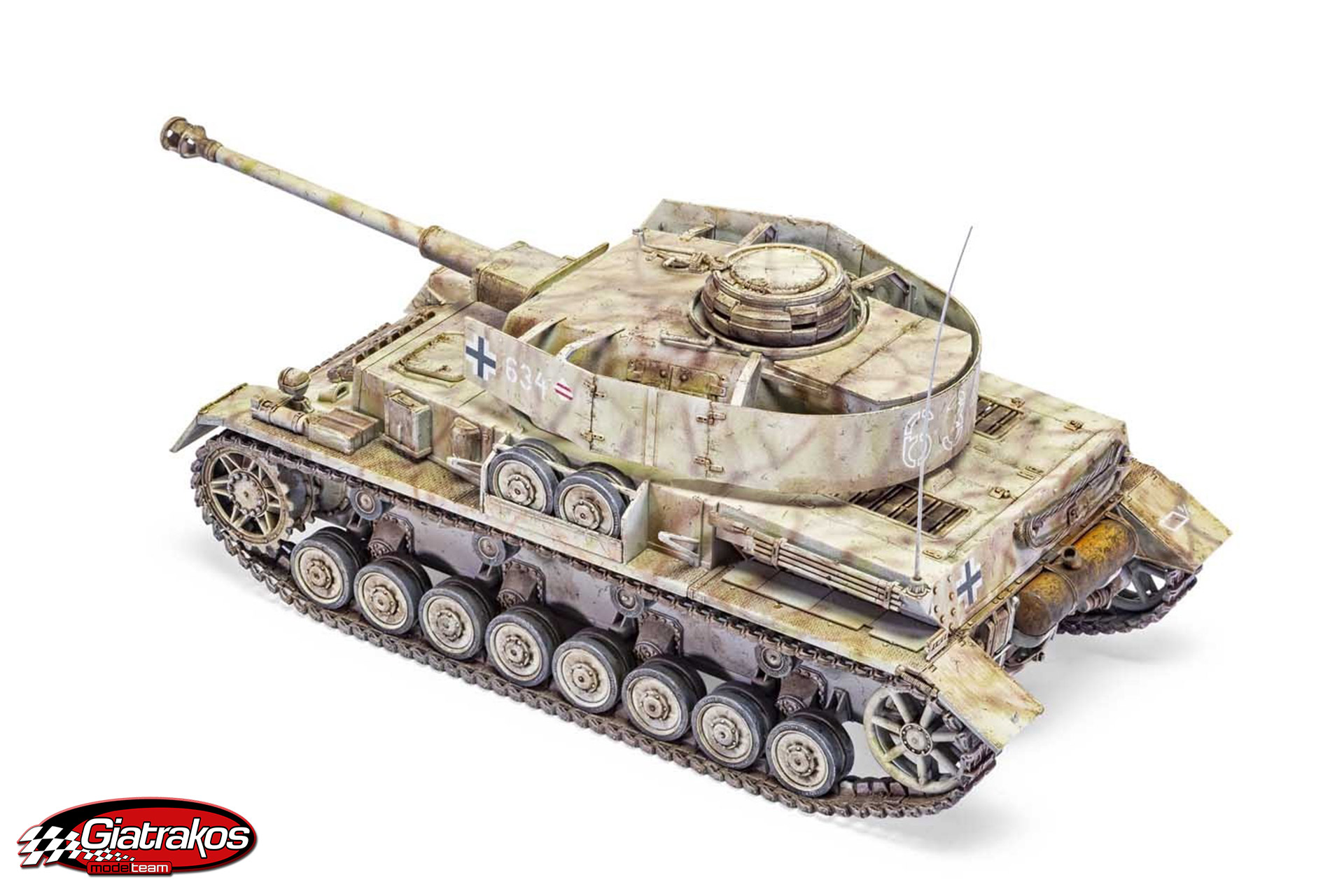 1:24 german panzer iv ausf. h rc tank 2.4ghz infrared rtr forces of valor